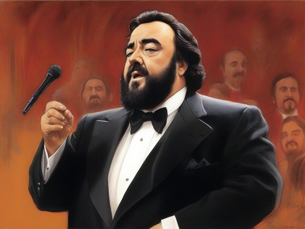 Leonardo_Diffusion_XL_Luciano_Pavarotti_en_concierto_dibujo_0